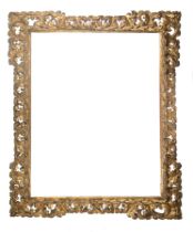 Carved and gilded wooden frame. Italian work. 17th - 18th century.