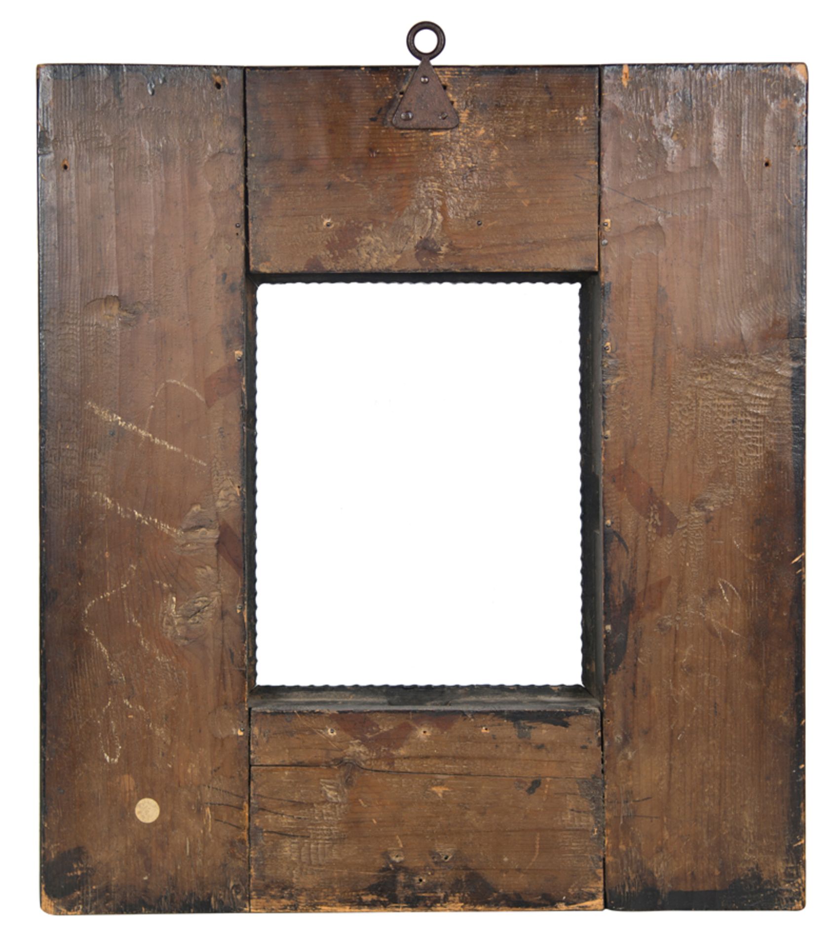 Carved ebony wooden frame. Netherlandish work. 17th- 18th century. - Bild 3 aus 3