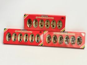 3 boxes of Britains hand painted metal models. 2 British Regiments.