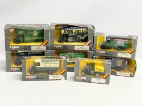 8 boxes of Corgi Classics model trucks.