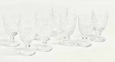 2 sets of 4 Galway Crystal ‘O’Malley’ drinking glasses. 6x10cm