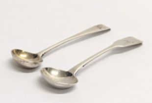 2 Georgian silver spoons. 23.36g