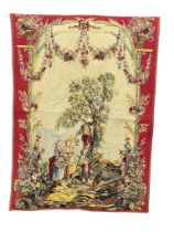 A French tapestry wall hanging. Point De Loiselles Du Meilleur Ouvrier de France. 100.5x142.5cm