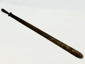 A 19th/early 20th century African Tribal hunting spear. 79cm