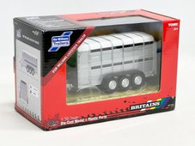 An unused Britains Ifor Williams Livestock Trailer in box. Die-Cast Model and Plastic Parts