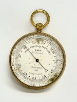 A mid 19th century William Cary pocket barometer.