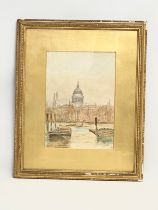 A watercolour by Alexander Williams (R.H.A) St Pauls Cathedral, London. 1885. Henry. J. Murcott,