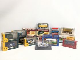 A collection of models, including Great British Buses, etc