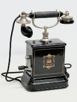 An early 20th century Jydsk telephone (Telefon Aktieselskab) 33cm