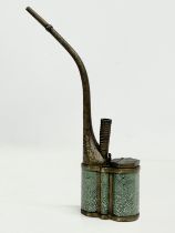 A late 19th/early 20th century Chinese opium pipe. 28cm