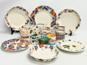 A collection of Emma Bridgewater mugs, bowls and plates. Emma Bridgewater Liberty London, Kings &