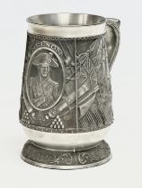 The Victory at Trafalgar Tankard. A good quality pewter tankard issued by the Maritime Trust of