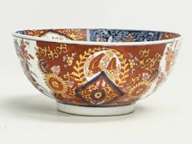 A large early to mid 20th century Chinese Imari bowl with Emperor Xianfeng 6 character mark.