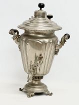 A large late 19th/early 20th century Russian Samovar. 32x50cm
