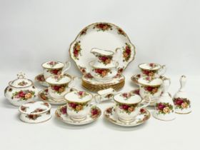 26 pieces of Royal Albert “Old Country Roses” including a 21 piece tea service.