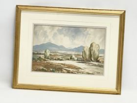 A watercolour by George Farrell. 36.5x24cm. Frame 55x42.5cm