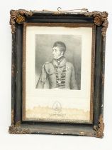 An original early 19th century engraving of Major General Sir William Ponsonby, K.C.B. M.P. Drawn