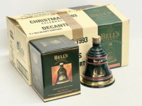 An unopened bottle of Bell’s Finest Old Scotch Whisky with box. Christmas 1993. The Old Man’s Art.