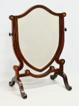 A good quality Edwardian inlaid mahogany dressing mirror. 45x61.5cm