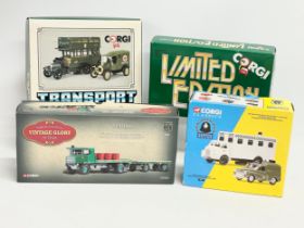 4 boxes of Corgi models. Corgi Vintage Glory of Steam “Sentinel” Celebrating the Golden Age. Corgi