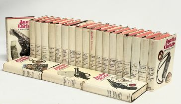 A collection of 22 vintage Agatha Christie Crime Collection books.