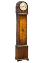 A vintage oak cased Granddaughter clock. No weights or pendulum. 133cm