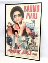 A large Bruno Mars The Moonshine Jungle Tour Poster, 2013. 63x93cm