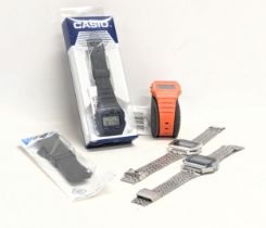 4 Casio watches with Casio watch strap