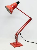 The Anglepoise Lamp. A 1960’s Herbert Terry red anglepoise lamp. Herbert Terry & Sons LTD.