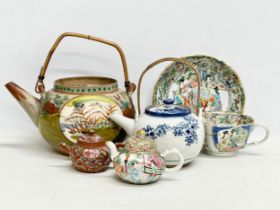 A collection of 19th and early 20th century Chinese pottery.