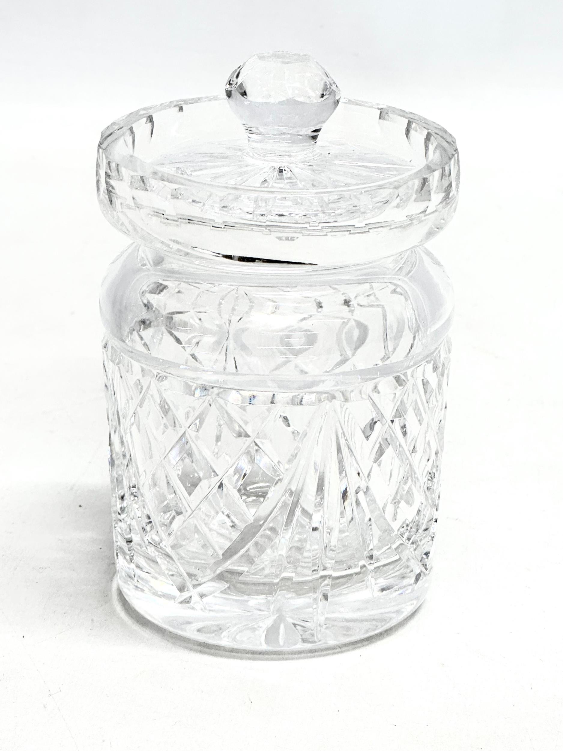 4 Waterford Crystal honey pots. 13cm - Image 2 of 5