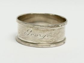 A late 19th century silver napkin ring. Henry Griffith & Sons. Birmingham. 12.98 grams.