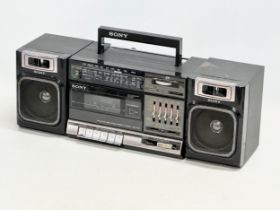 A vintage Sony radio cassette player. Model CFS-1000S.