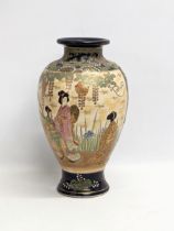 A large early 20th century Japanese Satsuma vase. Circa 1900-1910. 37cm