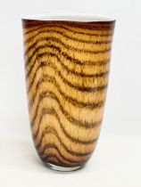 A large Art Glass tortoiseshell vase. 25x41cm