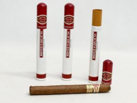 3 Churchills Cuban cigars. Romeo Y Julieta. 18cm