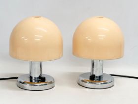 A pair of 1970’s Mid Century Mushroom lamps by Prova. 19x24cm