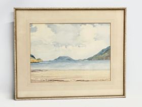 A watercolour by J.H. Chambers. 37x27cm. Frame 51x41cm