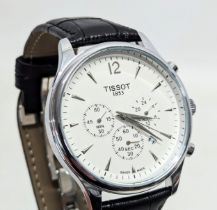 A gents Tissot Tradition Chronograph 42mm Quartz watch, T0636171603700.