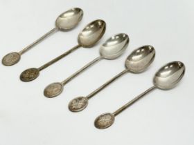 5 silver collectors spoons. Birmingham. 52.39 grams.