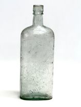 A rare 19th century Duncan Alderdice & Co ‘The Native’ glass whisky bottle. 25cm