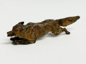 A late 19th century Austrian cold painted bronze. 15cm