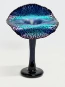 An Okra iridescent Jack in the Pulpit vase designed by Richard Golding. 1993. Number 200. 21x29cm