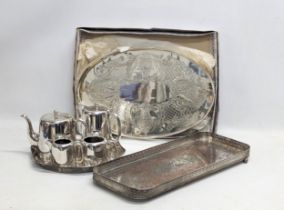 A quantity of silver plate