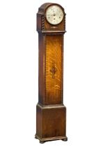 A vintage oak cased Granddaughter clock. No weights or pendulum. 133cm (9)