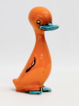A Mid Century Poole Pottery duck. 16cm