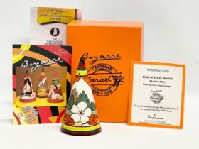 A Clarice Cliff Wedgwood Bizarre ‘Orange Erin’ Conical Sugar Shaker in box. Wedgwood Clarice Cliff