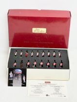 A Britains Limited Edition Collection Grenadier Guards Drum and Fife Band Set. 17 pieces. 54mm scale