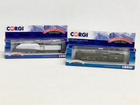 2 Corgi Rail Legends authentic precision die-cast models. A Limited Edition BR 4-6-2 Britannia Class