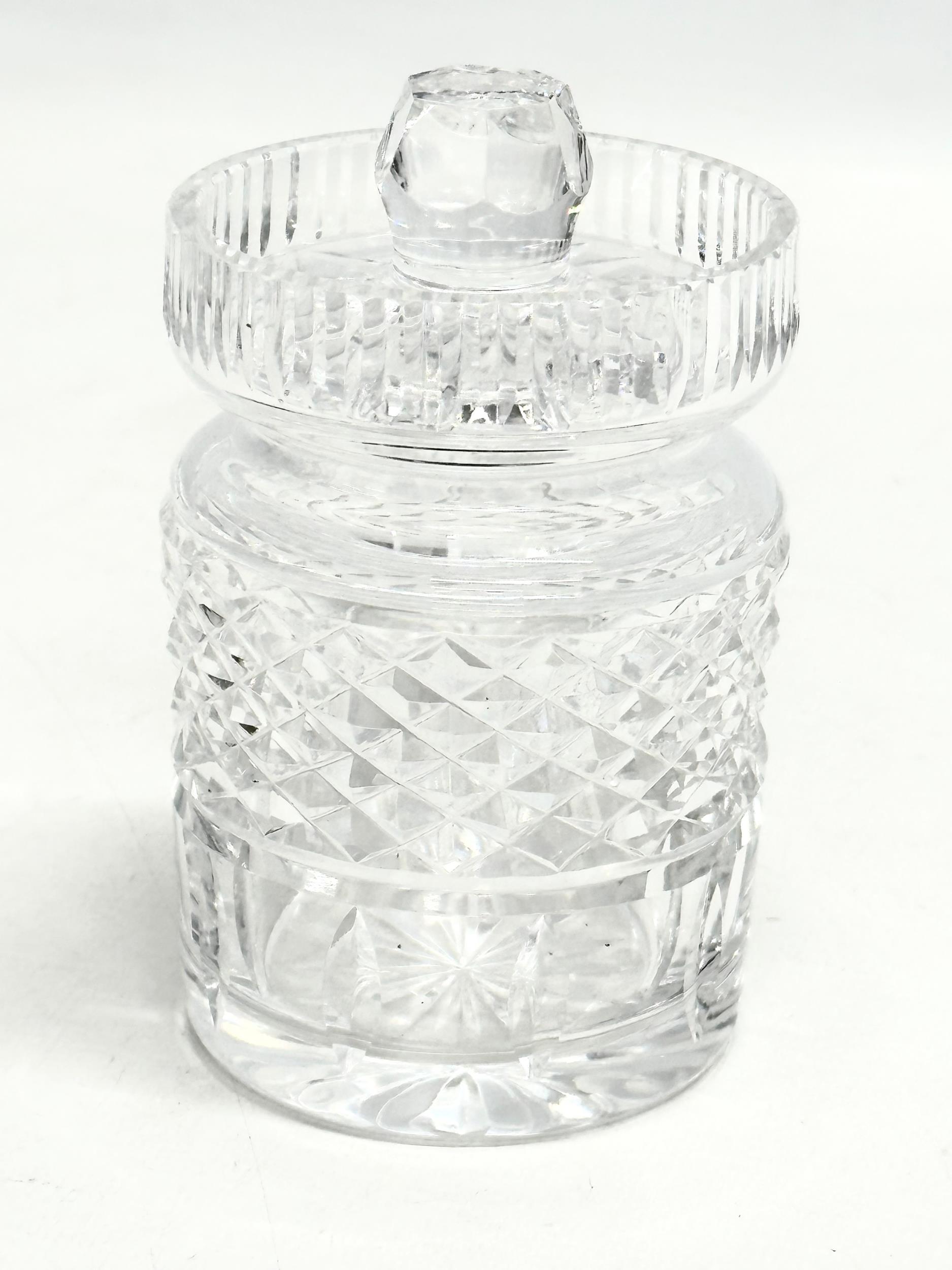 4 Waterford Crystal honey pots. 13cm - Image 3 of 5